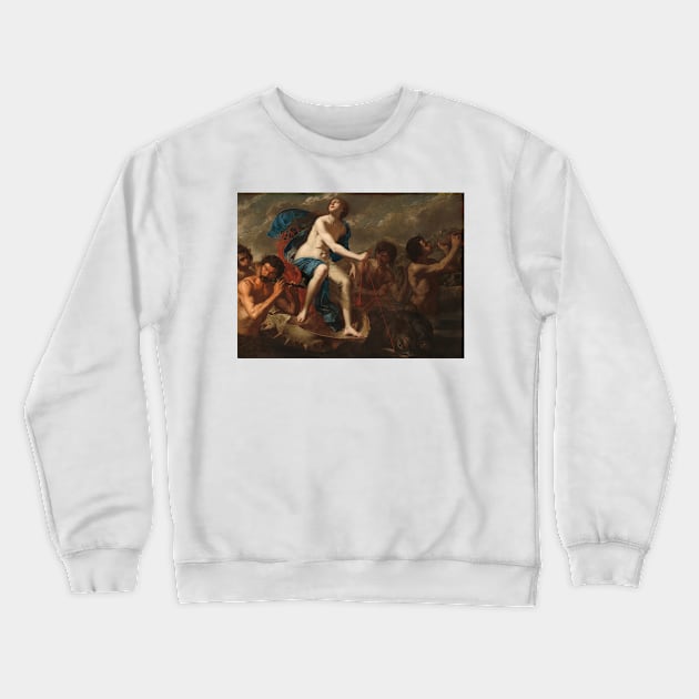 The Triumph of Galatea - Bernardo Cavallino Painting Crewneck Sweatshirt by maxberube